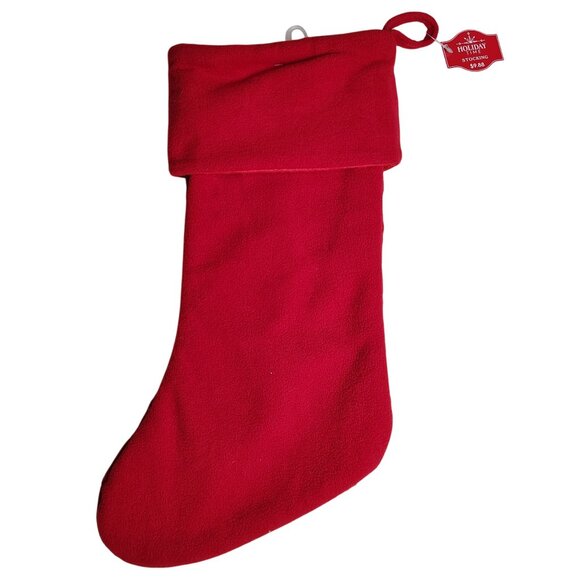 Holiday Time 19 inch Red Knit Monogram Initial S Christmas Stocking - Picture 4 of 4